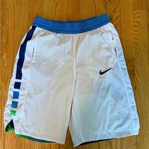 Nike Blue and White Reversible Dri-FIT Shorts Youth XL